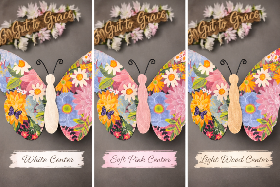 Floral Butterfly Wall Decor $40 and up Handmade floral butterfly wall decor farmhouse spring decor colorful butterfly wall art gift for home